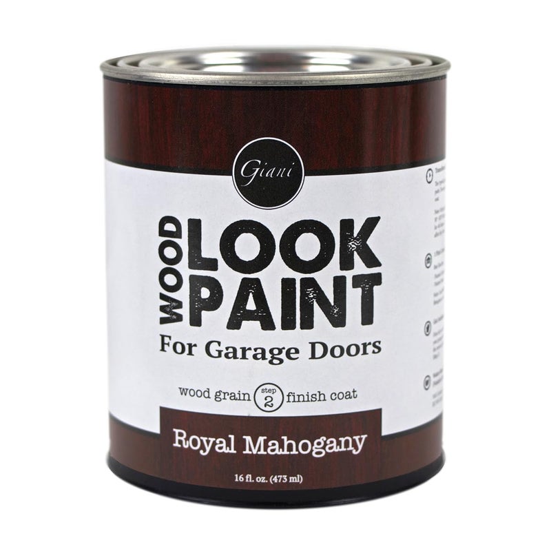 Giani Wood Look Paint for Garage Doors- Step 2 Wood Grain Finish Coat, Pint (Royal Mahogany) - Image 1